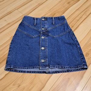 Size 4 Topshop Denim Mini Skirt